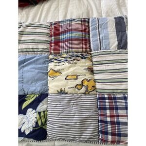 POTTERY BARN  HAWAIIAN  QUILTED stuffed COTTON PILLOW 26x26 SHAMS set of 2